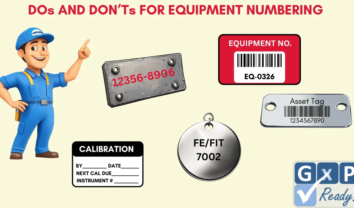 DOs AND DON’Ts FOR EQUIPMENT NUMBERING