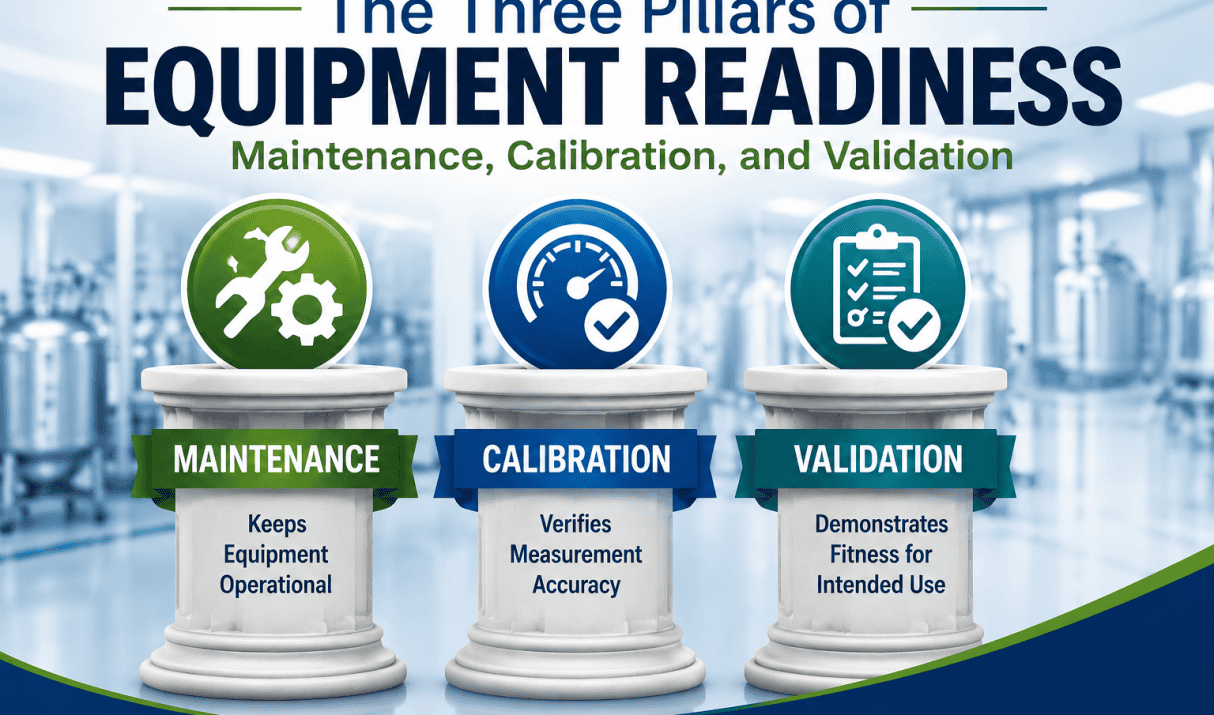 The Three Pillars of Equipment Readiness: Maintenance, Calibration, and Validation